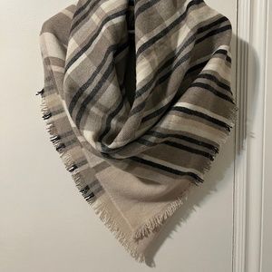 J Crew Plaid Scarf 46 x 46 inches